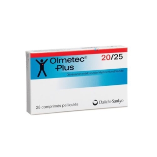 Олметек Плюс 20/25 28 таблеток покрытых оболочкой Олметек Плюс 20/25 28 таблеток покрытых оболочкой