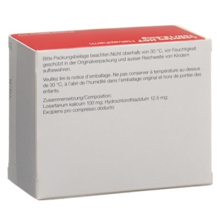 Losartan HCT Helvepharm 100/12.5 mg 98 filmtablets Losartan HCT Helvepharm 100/12.5 mg 98 filmtablets