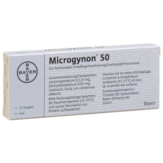 Микрогинон 50 21 драже Микрогинон 50 21 драже