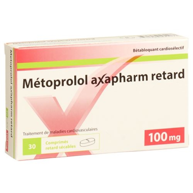 Метопролол Аксафарм Ретард 100 мг 30 таблеток