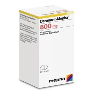Дарунавир Мефа 800 мг 30 таблеток покрытых оболочкой Дарунавир Мефа 800 мг 30 таблеток покрытых оболочкой