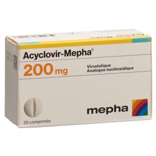 Ацикловир Мефа 200 мг 25 таблеток Ацикловир Мефа 200 мг 25 таблеток