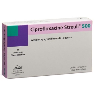 Ciprofloxacin Streuli 500 mg 20 filmtablets Ciprofloxacin Streuli 500 mg 20 filmtablets