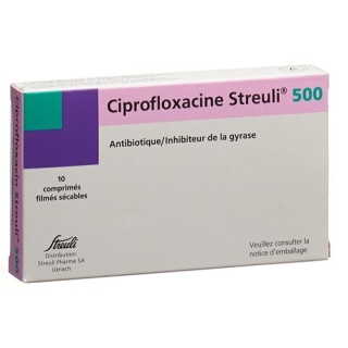 Ciprofloxacin Streuli 500 mg 10 filmtablets Ciprofloxacin Streuli 500 mg 10 filmtablets