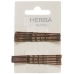 Herba Klemme 6+6.5см Braun 12 штук