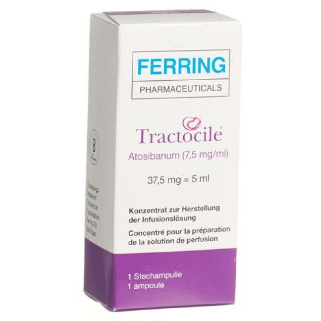 Tractocile Inj L&ouml;s 37,5 мг/5мл Диаметр 5 мл