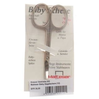 Malteser Baby Nagelschere Schrag 7.5см No 12 Malteser Baby Nagelschere Schrag 7.5см No 12