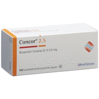 Concor 2.5 mg 100 Lacktabs Concor 2.5 mg 100 Lacktabs