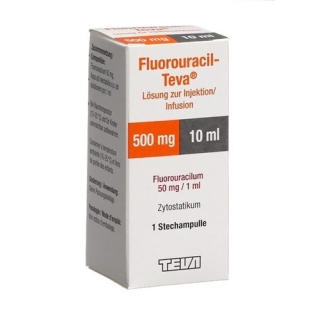 Fluorouracil Teva 500 mg/10 ml Durchstechflasche 10 ml Fluorouracil Teva 500 mg/10 ml Durchstechflasche 10 ml