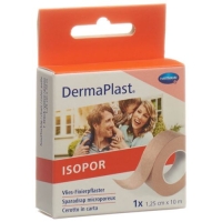 Dermaplast Isopor фиксирующий пластырь 10мX1.25см телесный цвет Dermaplast Isopor фиксирующий пластырь 10мX1.25см телесный цвет