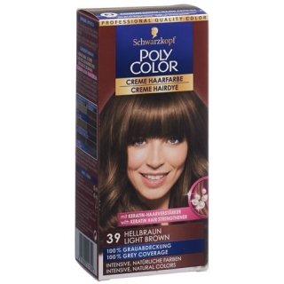 Polycolor крем цвет волос 39 Hellbraun 90мл Polycolor крем цвет волос 39 Hellbraun 90мл