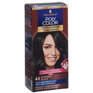 Polycolor крем цвет волос 45 Schwarz 90мл Polycolor крем цвет волос 45 Schwarz 90мл
