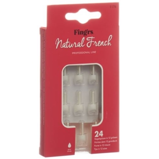 Fingrs Nagelspitzen Natural French 24 штуки Fingrs Nagelspitzen Natural French 24 штуки