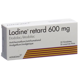 Lodine 600 mg 100 Retard filmtablets Lodine 600 mg 100 Retard filmtablets