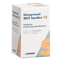 Omeprazol Mut Sandoz 20 mg 7 filmtablets Omeprazol Mut Sandoz 20 mg 7 filmtablets