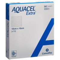 Aquacel Extra Hydrofiber Verband 10x10см 10 штук Aquacel Extra Hydrofiber Verband 10x10см 10 штук