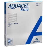 Aquacel Extra Hydrofiber Verband 15x15см 5 штук Aquacel Extra Hydrofiber Verband 15x15см 5 штук