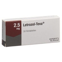 Letrozol Teva 2.5 mg 100 filmtablets Letrozol Teva 2.5 mg 100 filmtablets