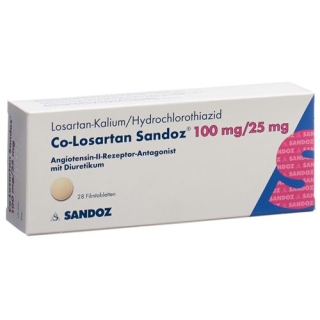 CO Losartan Sandoz 100/25 mg 28 filmtablets CO Losartan Sandoz 100/25 mg 28 filmtablets