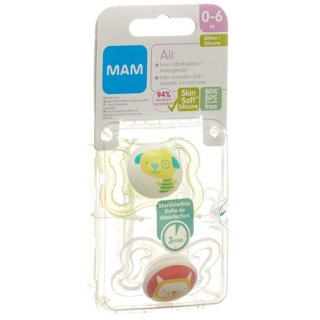 MAM Air Nuggi 0 bis для 6-месячных 2 штуки MAM Air Nuggi 0 bis для 6-месячных 2 штуки