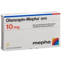 Оланзапин Мефа Oрo 10 мг 28 ородиспергируемых таблеток Оланзапин Мефа Oрo 10 мг 28 ородиспергируемых таблеток