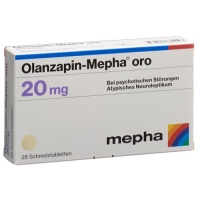 Оланзапин Мефа Oро 20 мг 28 ородиспергируемых таблеток Оланзапин Мефа Oро 20 мг 28 ородиспергируемых таблеток