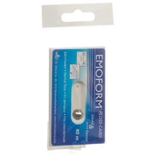 Emoform Floss Card Zahnseide 40m Gewachst Mint Emoform Floss Card Zahnseide 40m Gewachst Mint