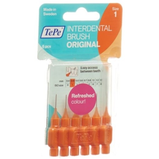 TePe Interdentalbursten 0.45мм 6 штук TePe Interdentalbursten 0.45мм 6 штук