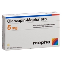 Оланзапин Мефа Oрo 5 мг 98 ородиспергируемых таблеток Оланзапин Мефа Oрo 5 мг 98 ородиспергируемых таблеток