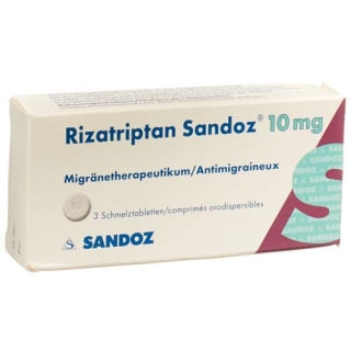 Rizatriptan Sandoz 10 mg 3 Schmelztablets Rizatriptan Sandoz 10 mg 3 Schmelztablets