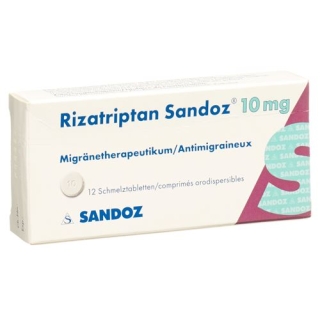 Rizatriptan Sandoz 10 mg 12 Schmelztablets Rizatriptan Sandoz 10 mg 12 Schmelztablets