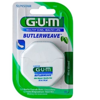 Gum Sunstar Weave Zahnseide 55m Fine Mint Waxed Gum Sunstar Weave Zahnseide 55m Fine Mint Waxed