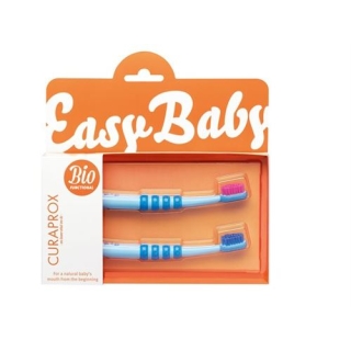 Curaprox Baby зубная щётка Blau Doppelpack 2 штуки Curaprox Baby зубная щётка Blau Doppelpack 2 штуки