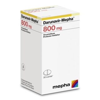 Дарунавир Мефа 800 мг 30 таблеток покрытых оболочкой Дарунавир Мефа 800 мг 30 таблеток покрытых оболочкой