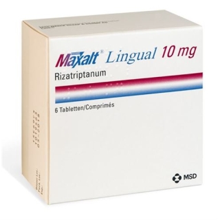 Мaxalt Lingual 10 mg 6 tablets Мaxalt Lingual 10 mg 6 tablets