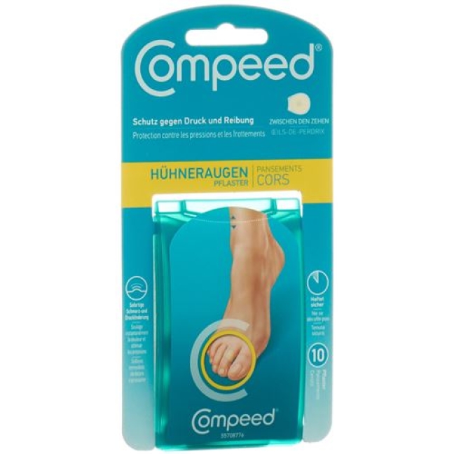 Compeed Huehneraugenpflaster Zwischen Zehen 10 штук