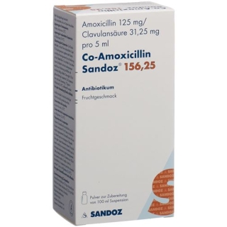 CO Amoxicillin Sandoz 156.25 mg 100 ml CO Amoxicillin Sandoz 156.25 mg 100 ml