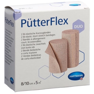 Puetter Flex бинт 8/10смx5m 2 штуки Puetter Flex бинт 8/10смx5m 2 штуки