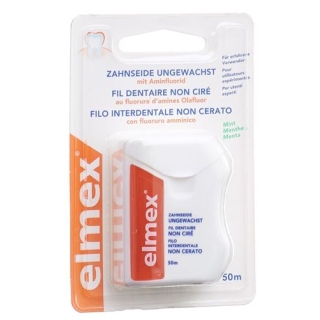 Elmex Zahnseide 50m Ungewachst Elmex Zahnseide 50m Ungewachst