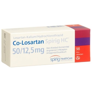 CO Losartan Spirig 50/12.5 mg 98 filmtablets CO Losartan Spirig 50/12.5 mg 98 filmtablets