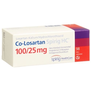 CO Losartan Spirig 100/25 mg 98 filmtablets CO Losartan Spirig 100/25 mg 98 filmtablets