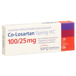 CO Losartan Spirig 100/25 mg 28 filmtablets CO Losartan Spirig 100/25 mg 28 filmtablets