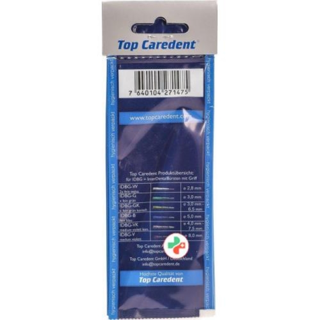 Top Caredent InterDentalBurste mit Griff IDBG-W 2.8мм 5 штук