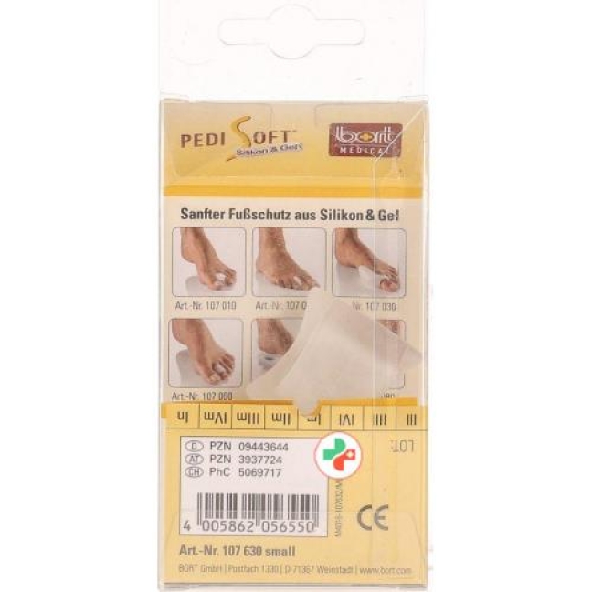 Bort Pedisoft Zehenspreizer mit Ring Small 2 штуки