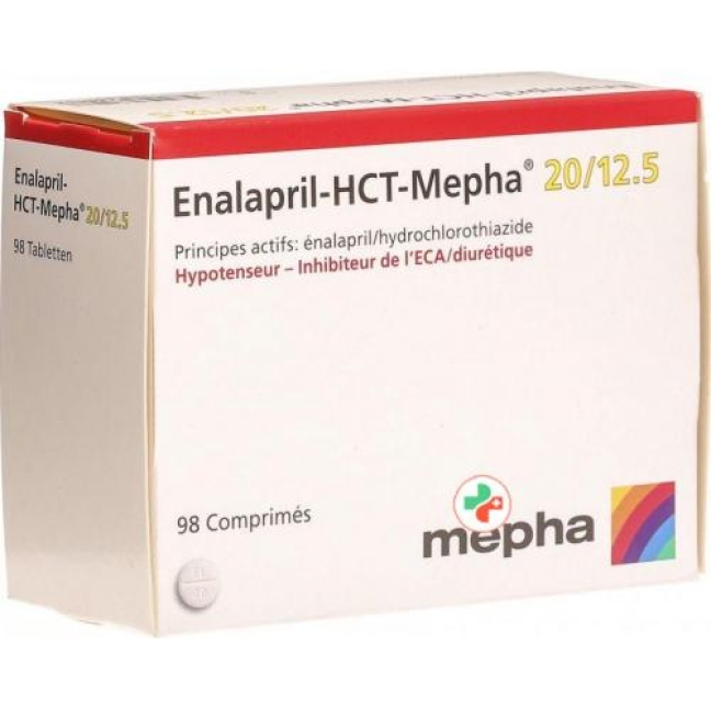 Enalapril HCT Mepha 20/12.5 mg 98 tablets