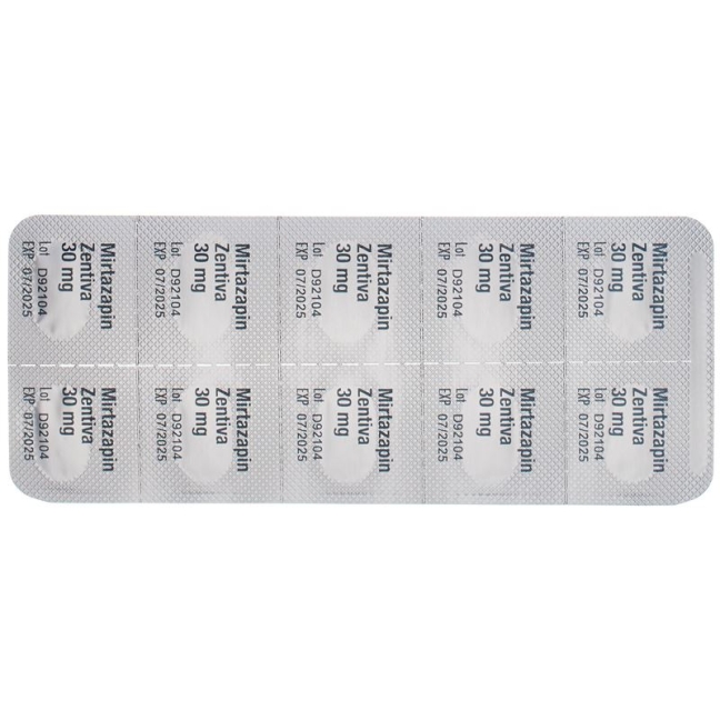 MIRTAZAPIN Zentiva Filmtabl 30 mg