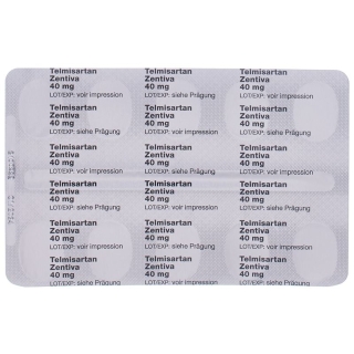 TELMISARTAN Zentiva Tabl 40 mg TELMISARTAN Zentiva Tabl 40 mg