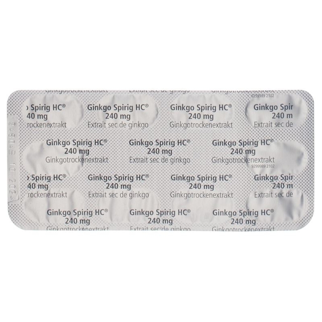 GINKGO Spirig HC пленочная таблетка 240 мг