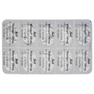 MINALGIN Tabl 500 mg oval MINALGIN Tabl 500 mg oval