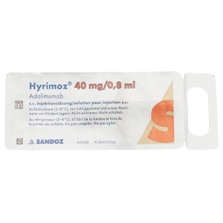 Hyrimoz Inj L&ouml;s 40 мг/0,8мл 6 Фертспр 0,8 мл